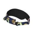 thumbnail image 3 of Daiia Sloth with Donuts Pattern Sport Sun Visor Hats Visor Cap Adjustable Empty Top Baseball Cap Cotton Ball Caps for Women and Men, 3 of 8
