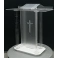 thumbnail image 4 of INTBUYING Church Podium Acrylic Lectern Pulpit for Weddings Prayers Church Events, 4 of 13