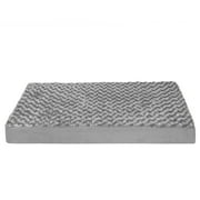 FurHaven Ultra Plush Orthopedic Deluxe Mattress Pet Bed for Dogs & Cats - Gray, Medium