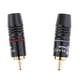 thumbnail image 1 of 2X Copper AV RCA Enchufe Cable de sonido Conector Chapado En Oro Loud, 1 of 7