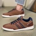 thumbnail image 2 of Men's Casual Canvas Sneakers – Classic Low-Top Skate Shoes for Walking, Daily Wear, 2 of 6