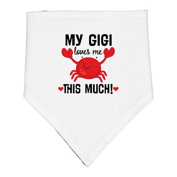 Inktastic My Gigi Loves Me Grandkids Baby Bandana Bib