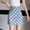 🔥 Blue, variant on High-Waist Pleated Mini Skirt With Safety Liner Elastic Band Classic Box Pleats Pull-On Fit Breathable Fabric For Office Weekend And Stage Performance Styling