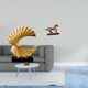 thumbnail image 2 of Escultura de olas,Escultura de ola Regalo moderno Oficina,Figura de caballo,Escultura de caballo en miniatura coleccionable,Estatua de animal de adorno de caballo de resina para decoración del, 2 of 8