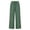 A04 Army Green, variant on qolati Wide Leg Pants Women Casual Palazzo Drawstring Elastic Waist Vacation Trousers Side Floral Embroidery Hollow Out Summer Beach Pants Size L