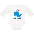 thumbnail image 3 of Inktastic Whale 1st Birthday Boys or Girls Long Sleeve Baby Bodysuit, 3 of 5