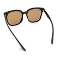 thumbnail image 7 of Womens XXL Oversized Inset Lens Large Coverage Horn Rim Plastic Sunglasses All Brown, 7 of 7