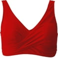 thumbnail image 4 of GHSDFBB Haut de Bikini Torsadé pour Femmes, Col en V, Rembourré, Maillot de Bain, 4 of 4