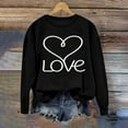 thumbnail image 5 of Mifsaly Valentines Day Sweatshirts for Women Girlfriend Gifts Hearts Print Shirts Going Out Dressy Casual Tops Pullover Festival Party Blouse Trendy Spring Summer Daily Outfits L, 5 of 5