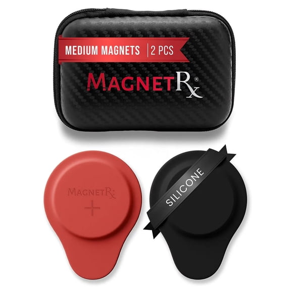Biomagnetic Therapy Magnet Set — Neodymium  Silicone (2 Medium Magnets)