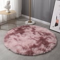 thumbnail image 4 of Alfombra de baño antideslizante absorbente con efecto tie-dye degradado redondo, decoración para dormitorio, alfombrilla para pies lavable a mano disponible, 4 of 6