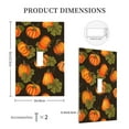 thumbnail image 5 of Kll Orange Pumpkin Autumn Maple Falling Leaves Wall Plate,Gloss Finish,Standard Size 1 - 5" X 3", Polycarbonate Thermoplastic,Electric Receptacle Plug Covers, 5 of 8