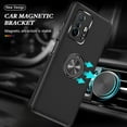 thumbnail image 3 of Case for Xiaomi 11T/11T Pro, Dual Layer Hard Military Phone Case with 360 Degree Ring Stand Silicone Bumper (Camera Protection) Magnetic Car Holder Protective Phone Cover Protector - Black, 3 of 8
