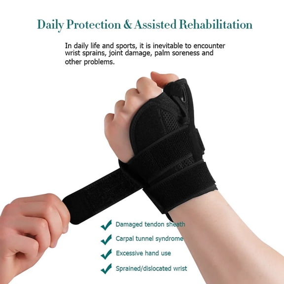 1PC Adjustable Thumb Spica Splint Tendon Sheath Wrist Support for Men and Women Carpal Tunnel Arthritis, Tenosynovitis A