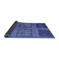 thumbnail image 2 of Ahgly Company Indoor Square Abstract Blue Modern Area Rugs, 5' Square, 2 of 4