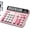 Pink, variant on Desktop Calculator with Extra Large 5-Inch LCD Display, 12-Digit Two Way Power Solar & Battery Office Calculator with Big Buttons for Business, Accounting & Home Use(White)