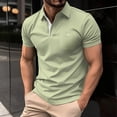 thumbnail image 6 of Enridrech Men's Collared Shirts Casual Stylish Short Sleeve Tops for Men Comfortable Stretch Color Block Shirt, 6 of 7