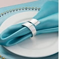 thumbnail image 5 of 8 Pcs Anneaux Porte-Serviettes en Métal avec Boucle pour Serviettes (Argent), 5 of 5