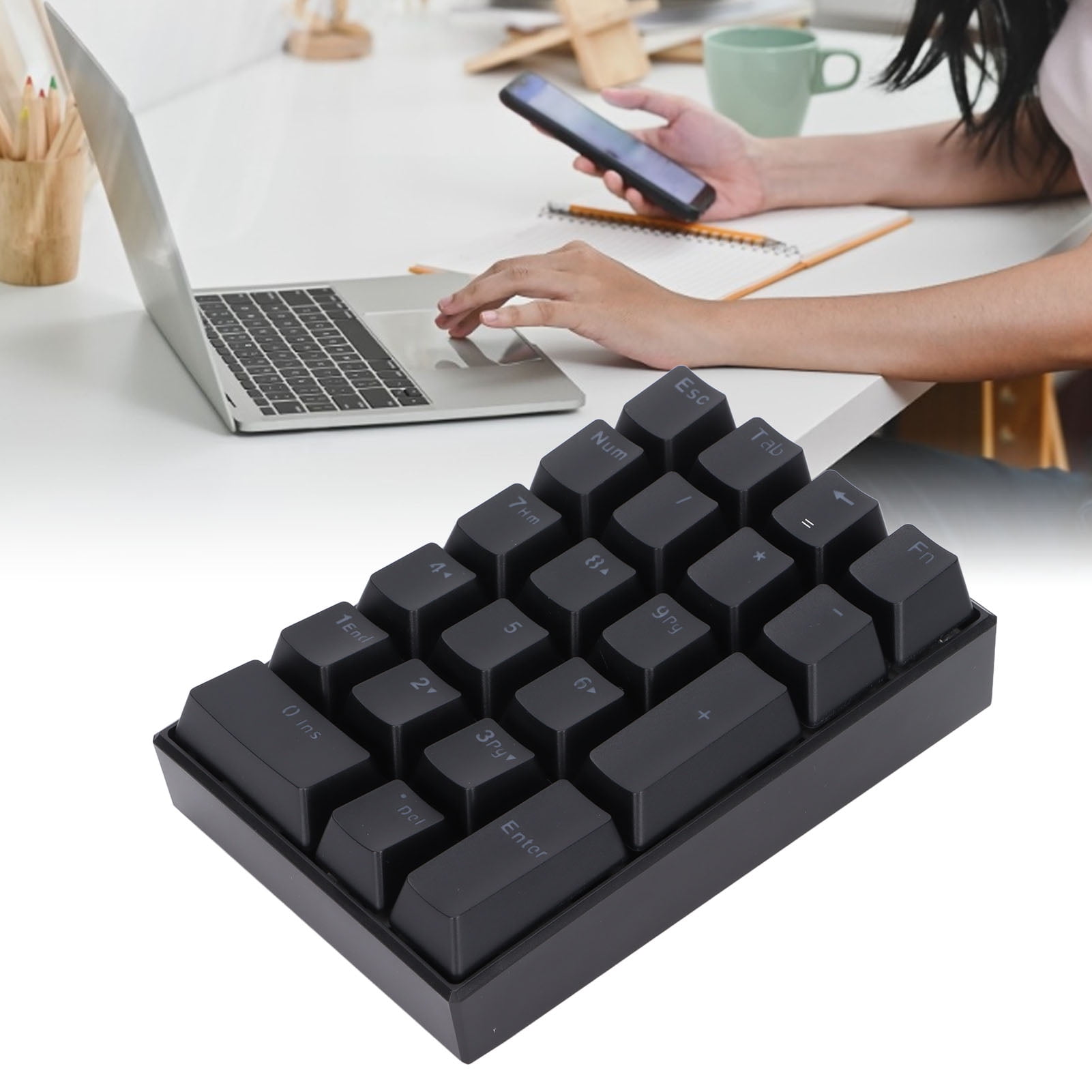 Gaming Keyboard, 21 Keys Backlit Keyboard Stepped Keycap No Need To Drive  For Adult For Home For Young People For Internet Cafe For Office