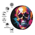 thumbnail image 4 of Naloa Colorful Skull PVC Leather Spare Tire Wheel Cover for Car Truck SUV Camper Trailer Universal Fit many size15 inch, 4 of 6