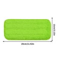 thumbnail image 5 of HBBKVI 4 Pcs Mop Pads, 11" Washable Reusable Microfiber Mop Padsfor Multi-Surface Floor Cleaning, Mop Head Replacement, Green, 5 of 5