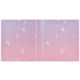 thumbnail image 2 of Haosy 2 Pack Hardcover 3 Ring Binder 1.5 Inch Ring Decorative Binder Organizer for Home School Office, Purple Pink Star Sky, 2 of 10