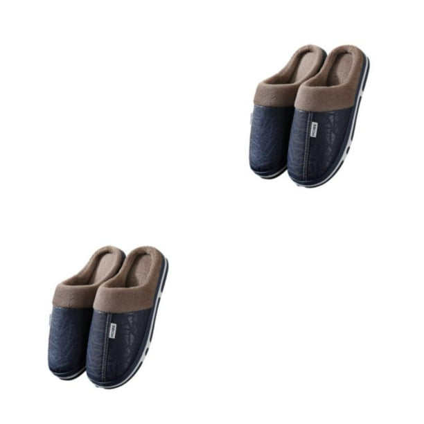 Zapatos para el hogar Qarigey 1 par de algodón zapatillas de invierno 44-45 2piezas Azul