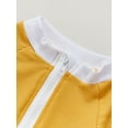 thumbnail image 6 of aturustex Cute 12M-5T Toddler Baby Girls Swimsuit One Piece Zipper Solid Color Swimwear Kids Beach Bathing Suit, 6 of 9