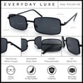 thumbnail image 5 of SA106 Mens Retro Vintage Rectangle Metal Rim Sunglasses, 5 of 7