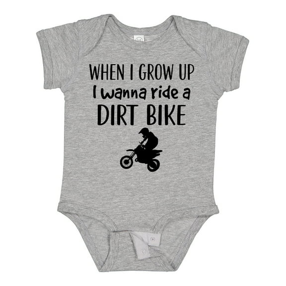 Inktastic Motocross Dirt Biking Future Dirt Biker Boys or Girls Baby Bodysuit