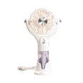 thumbnail image 2 of Iumwxz USB Rechargeable Portable Handheld Fan with Spray Humidification and 360° Rotation for Desktop and Travel Use, 2 of 7