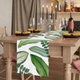 thumbnail image 2 of Table Runners 90 Inches Long Dress Scarves, Green Leaves Farmhouse Coffee/Dining/Kitchen Table Runner for Living Room, Tropical Summer Botanical Watercolor Elegant Leaf 13x90 Inch, 2 of 9