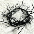 thumbnail image 4 of 18 Inch Black Twig Halloween Wreath for Front Door - Artificial Dead Branch Garland for Indoor Outdoor Party Home Decor, 4 of 5
