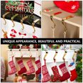 thumbnail image 5 of CIMAXIC 3Pcs Golden Xmas Stocking Holder Mantel Hooks for Christmas Gar Hanging, 5 of 10