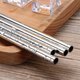thumbnail image 5 of Toystoory Pajitas de acero inoxidable, pajitas de Metal, accesorios para barra de tubo flexible, suministros para fiestas al aire libre para bebidas, Mostrada Tipo 2 Toystoory HA059511-02, 5 of 6