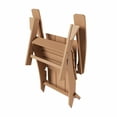 thumbnail image 4 of WestinTrends Ashore 4-Piece Foldable Adirondack Chair Set, All-Weather Poly Lumber, Modern Farmhouse Patio Seating, Teak, 4 of 9