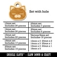 thumbnail image 2 of Round Cat Face Tired Wood Mini Charms Shapes DIY Craft Jewelry - With Hole - Various Sizes (16pcs), 2 of 7