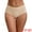 Beige, variant on Women's Mid-Waisted Elastic Waistband Full Coverage Briefs L Light Red