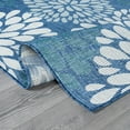 thumbnail image 5 of Beverly Rug Indoor/Outdoor Area Rugs,Modern Floral Patio Porch Garden Carpet, Blue/Turquoise, 5'x7', 5 of 9