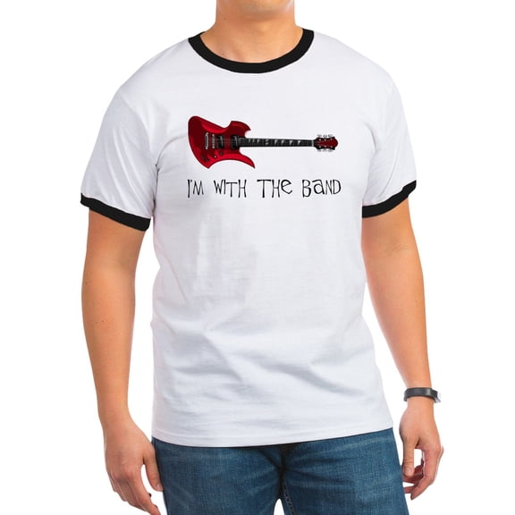 CafePress - I'm With The Band Ringer T [R] - 100% Cotton Ringed T-Shirt