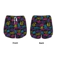thumbnail image 5 of Lsque Graffiti Art Printed Women's Running Shorts with Liner Pockets,Elastic Quick Dry Workout Athletic Gym Yoga Shorts,Womens High Waist Shorts-XX-Large, 5 of 9