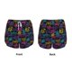 thumbnail image 3 of Balery Graffiti Art Pantalones cortos deportivos para mujer con forro y dos bolsillos, elásticos, para entrenamiento, gimnasio, yoga-Large, 3 of 7