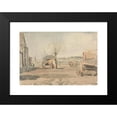 thumbnail image 2 of John Linnell 18x14 Black Modern Framed Museum Art Print Titled - The Farmyard (1812), 2 of 5