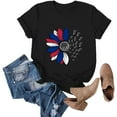 thumbnail image 5 of Sweet Home Farm Patriotic Shirts for Women Fashion Workout T Athletic Plus Size Tops Summer Trendy Clothes 2025 Spring Tee Short Sleeve Shirts Black, 5 of 9