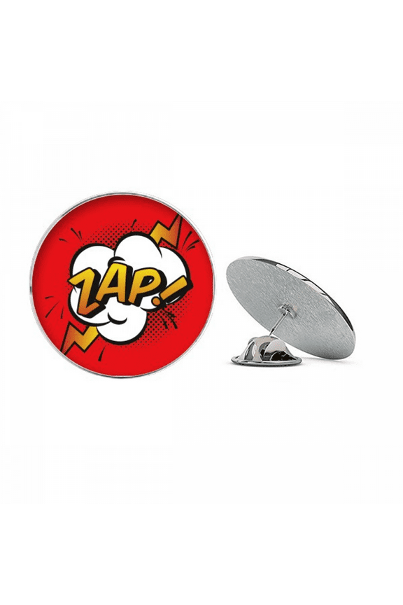 Art Deco Fashion Round Metal Tack Hat Pin Brooch