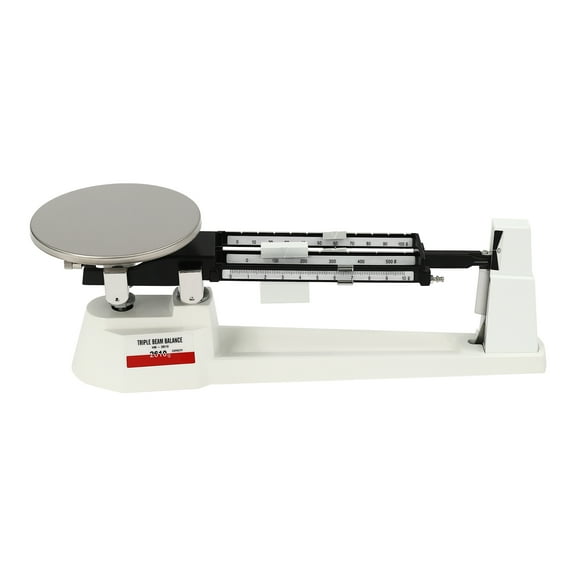 Triple Beam Scale, Lab Scale, 5.75lbs Maximum Capacity, 0.1g Precision, Stainless Steel & Aluminum Alloy Construction, Ideal for Educational and Industrial Use