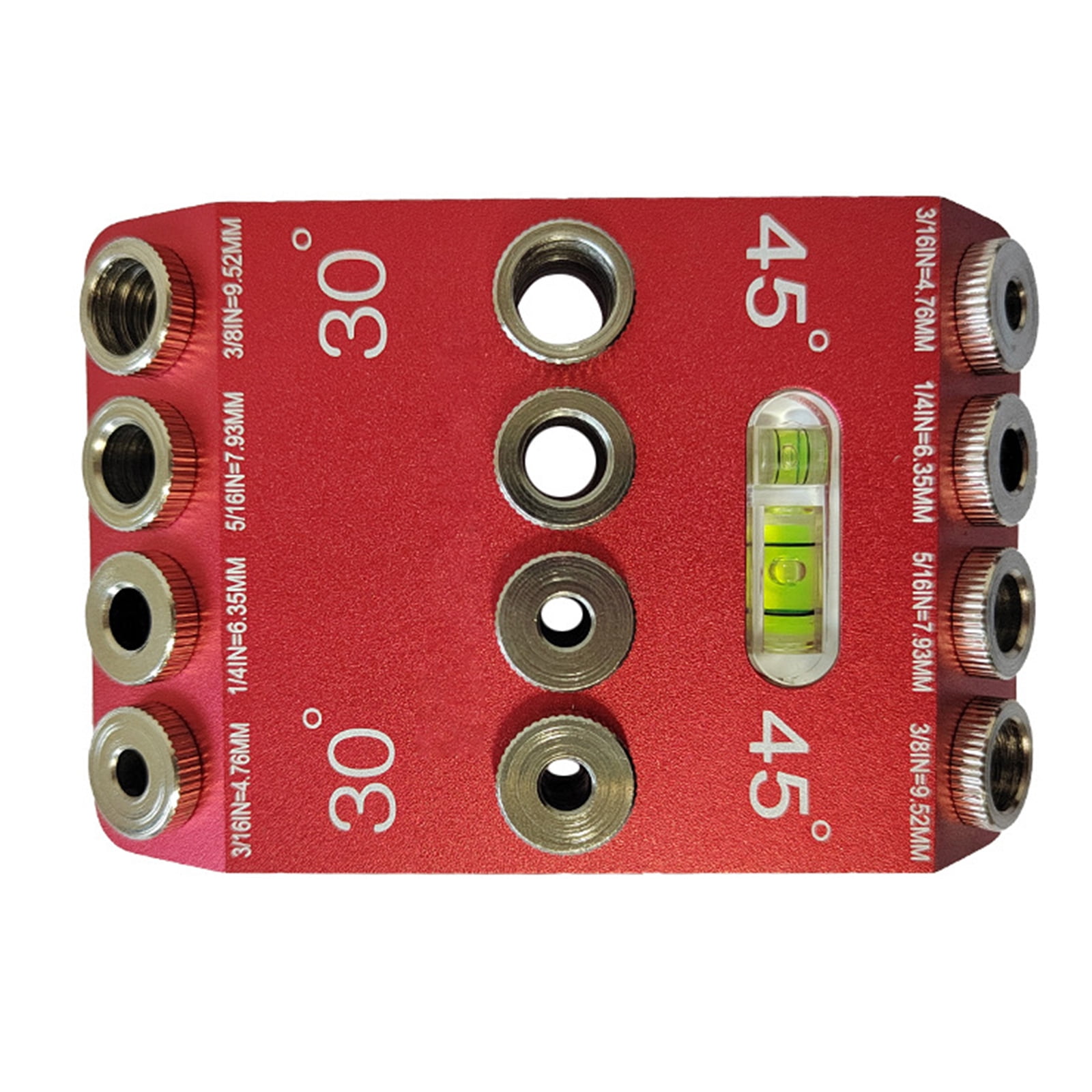 Angled Drill Guide Jig 4 Size Drill Jig for Angled 30 45 90 Holes Drill Guide Jig for Railing Deck Post Portable