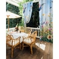 thumbnail image 5 of nqOlkjepod Outdoor Curtains for Patio Waterproof, Spring Floral Outdoor Privacy Panels Grommet, Summer Botanical Hummingbird Blackout Outside Curtains for Porch/Cabana/Pergola 54"x95", 1 Panel, 5 of 8