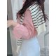 thumbnail image 5 of Blusa Holgada De Manga Larga Rosa Para Mujer, 5 of 30