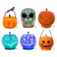 thumbnail image 3 of A Linterna de calabaza de Halloween para interior/exterior ilumina Jack-o-lantern/calavera para cabeza, 3 of 5